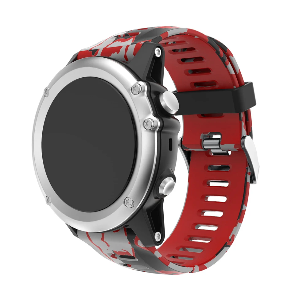 Силиконовый ремешок для Garmin Fenix5 X, Смарт-часы с камуфляжным принтом, ремешок для Garmin Fenix3 HR, браслет, аксессуары, браслет