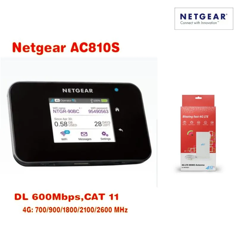 600 Мбит/с 4g разблокированный сетевой адаптер AC810S cat11 3g mifi роутер wifi донгл lte