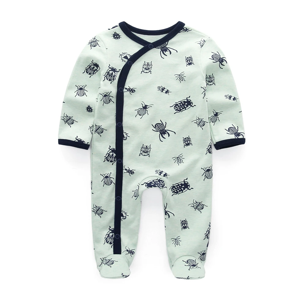 Детские хлопковые комбинезоны 3 шт./компл. Roupas de bebe menino Одежда для новорожденных