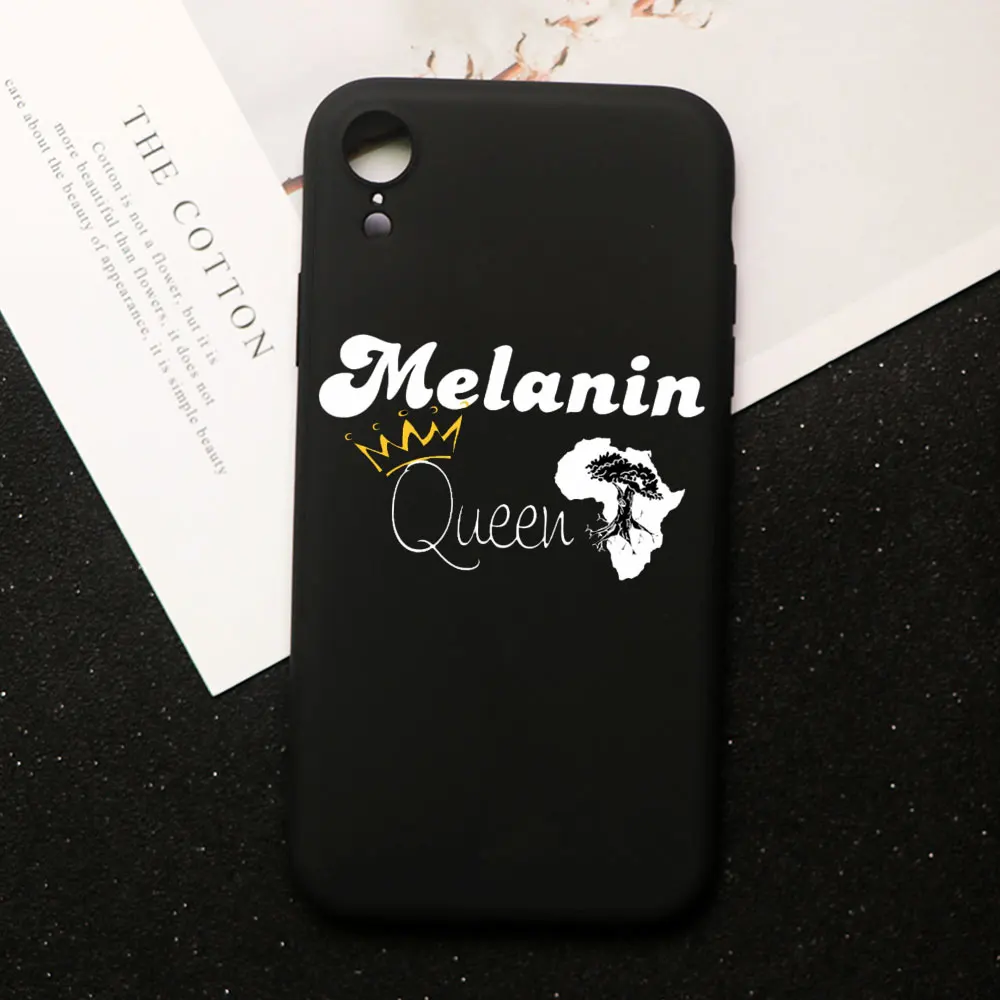 TPU D1666- Афро черная девочка Волшебная королева меланин поппин чехол для телефона для iPhone 11 PRO MAX XS MAX XR X 5 5S 6 6S 8 7 Plus ТПУ силиконовый чехол - Цвет: TPU D1666-