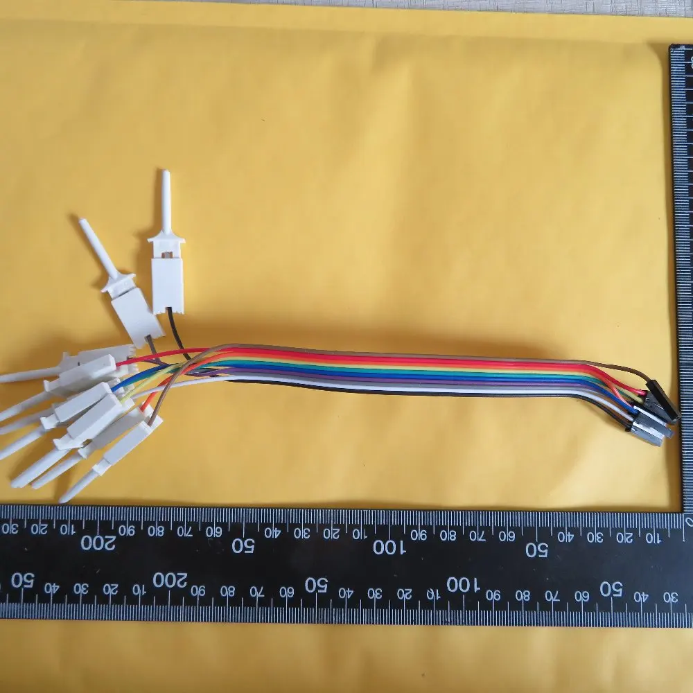 10 шт./лот 20 см тестовый зонд Джампер провод кабель с крюком pulg зажим SMD IC
