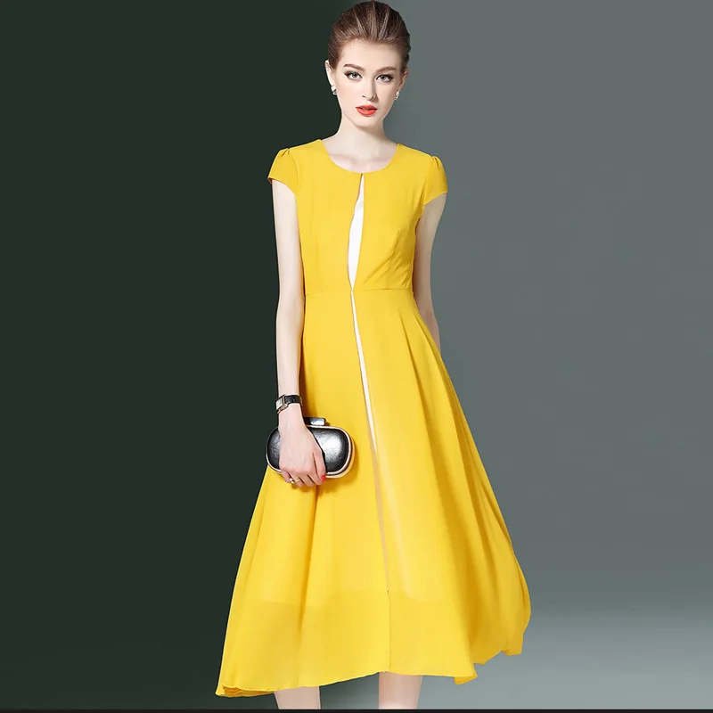 2017 летнее платье А-силуэта высокое качество новый модный стиль облегающее в