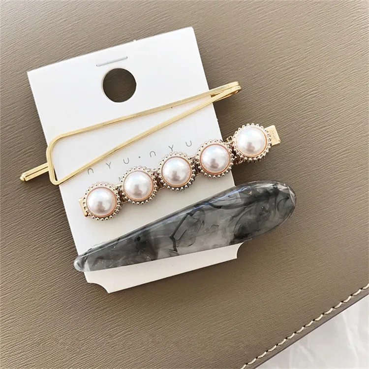 Hair Accessories Популярная Мода Романтическая жемчужная челка заколка шпилька для женщин девушек зажимы для волос заколка аксессуары для девушки заколка для волос головной убор - Цвет: Hair Accessories