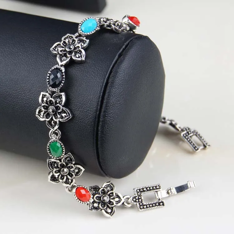 2015 классические цветы в китайском стиле из тибетского серебряного сплава фляжка