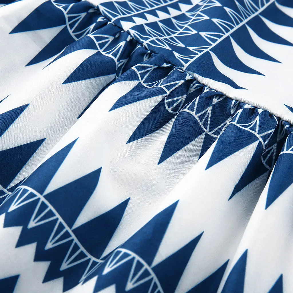 Модное женское летнее платье с v-образным вырезом повседневное богемное