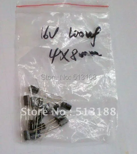 

Wholesale 1000pcs/lot 16V 100uF Electrolytic Capacitor Low Esr