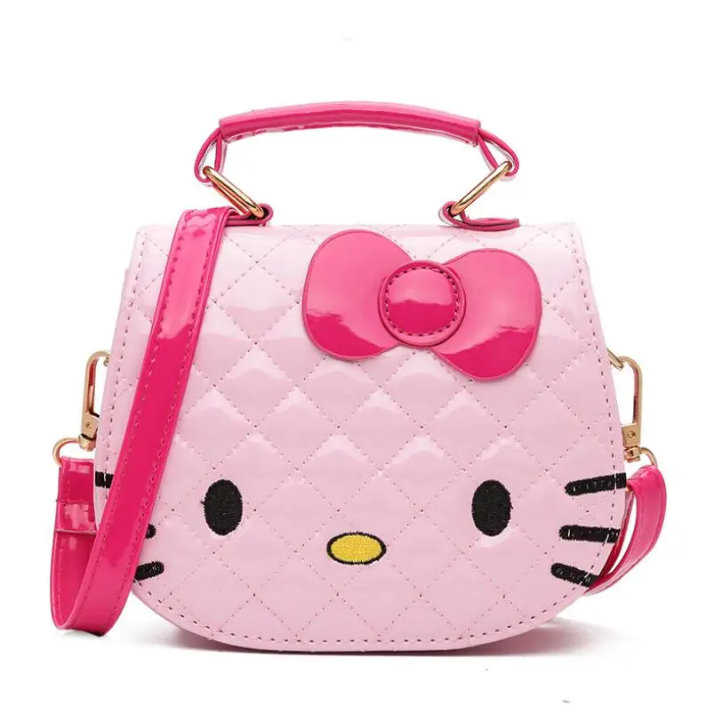 Новая милая сумка на плечо для девочек детская с бантиком Hello Kitty Детская тоут