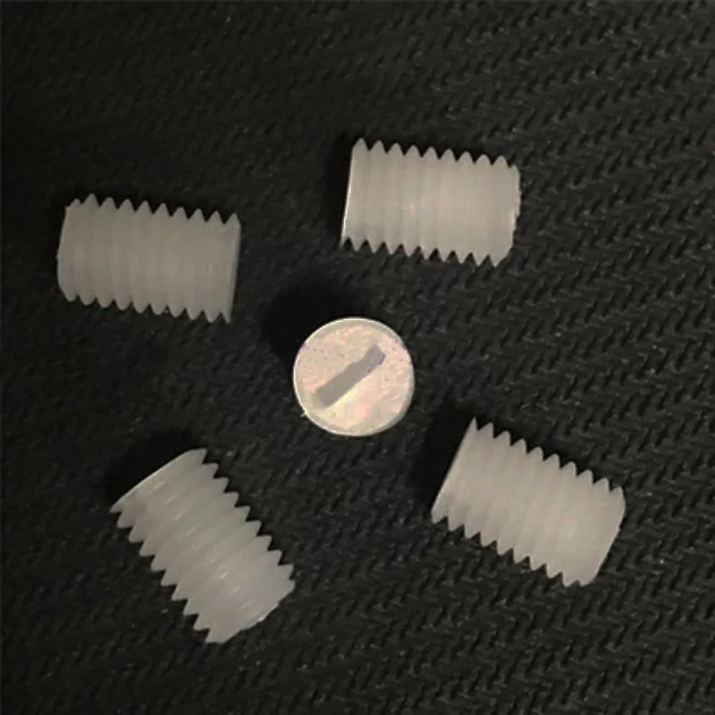 

5pcs M5 PVDF Machine screw Wordless headless screws preservative Strong acid resistance 6mm-30mm Length