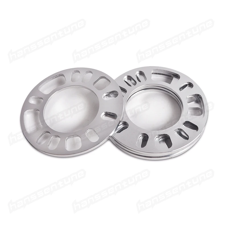 HANSSENTUNE 2PCS Universal Wheel Spacer Adaptor Shims Plate Alloy Aluminum 4/5 Stud 5MM 4x100 4x108 4X114.35x100 5x112 5x114.3 | Автомобили