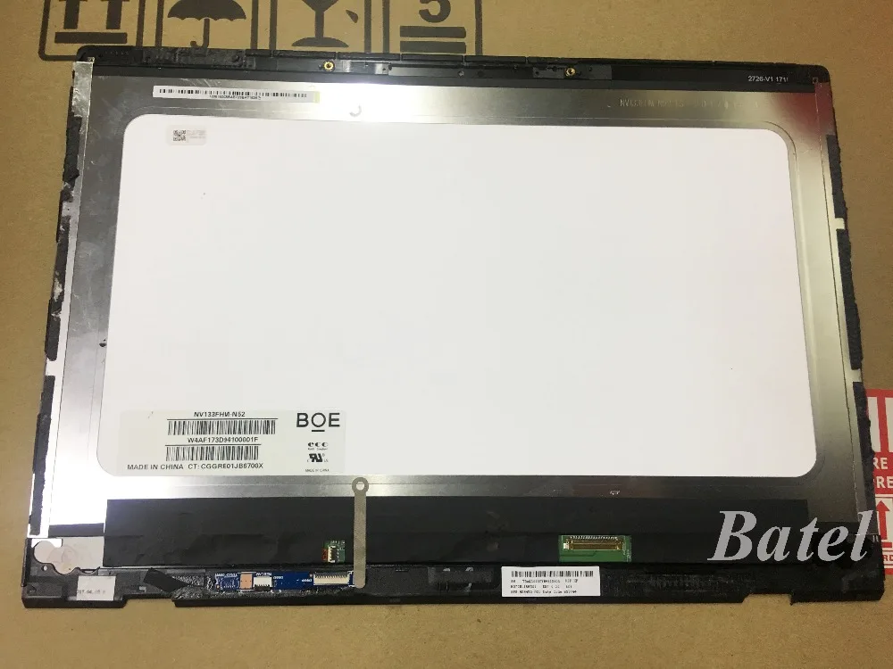 13 3 &quotв сборе для Lenovo Ideapad 710S PLus 13ISK FHD 1920X1080 переднее стекло + ЖК дисплей непрочный