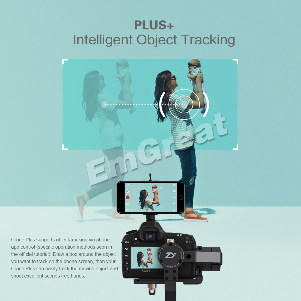 Ручной Стабилизатор Zhiyun Crane Plus 3 осевой шарнирный стабилизатор дистанционное