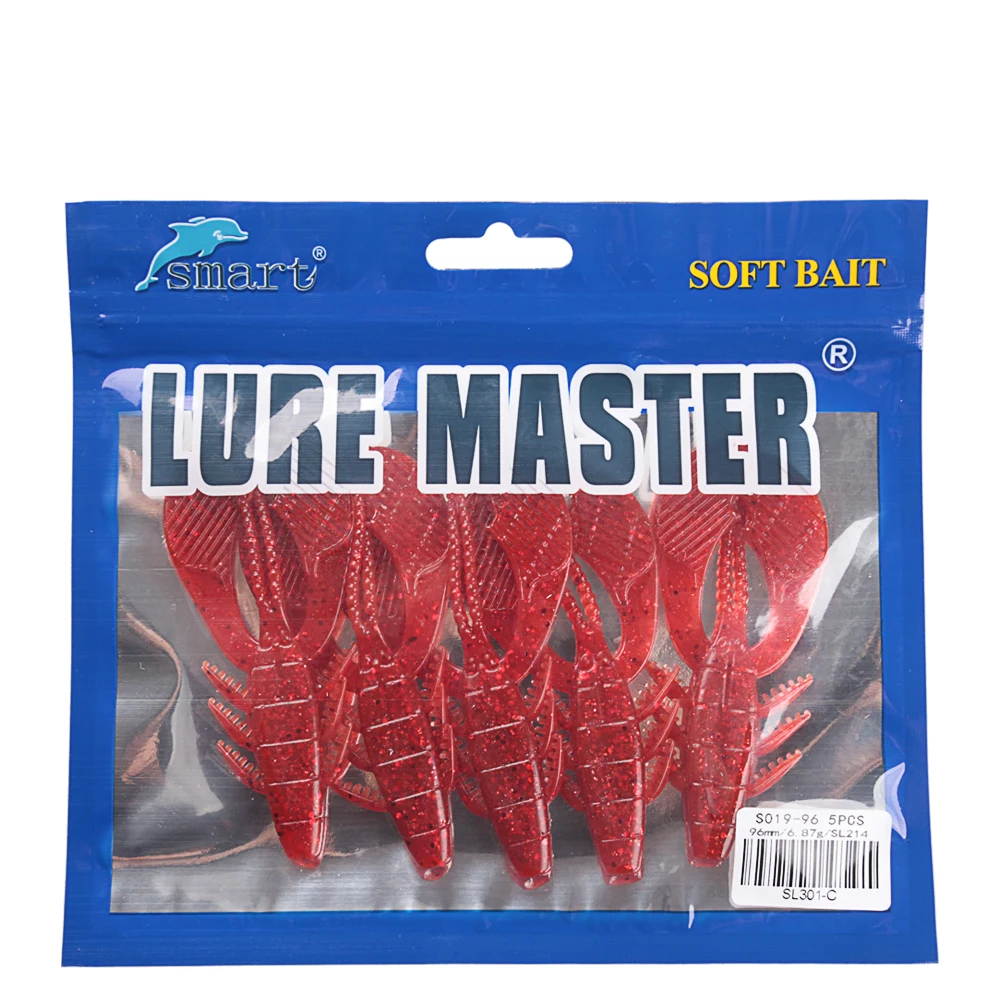 

Smart Soft Lures 96mm 6.87g Shrimp Bait Wobbler Fishing Lure Leurre Souple Shad Silicone Fishing Soft Bait Artificial Fish Lure