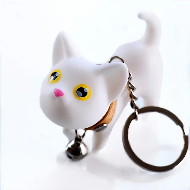 Милые Мультяшные куклы Kate Cat брелок Porte Clef женский брелок автомобиль брелок парные брелки для ключей детское кольцо для ключей с игрушкой подвески - Цвет: A-1