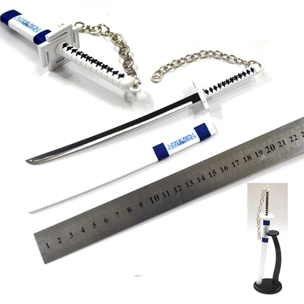 Ichigo Ban W ELBCOS Bleach Ichigo Renji Aizen Ichimaru Gin Hitsugaya Ulquiorra Byakuya Rukia 22 см/8,7 ''Меч Модель игрушки настольные украшения - Цвет: Ichigo Ban W