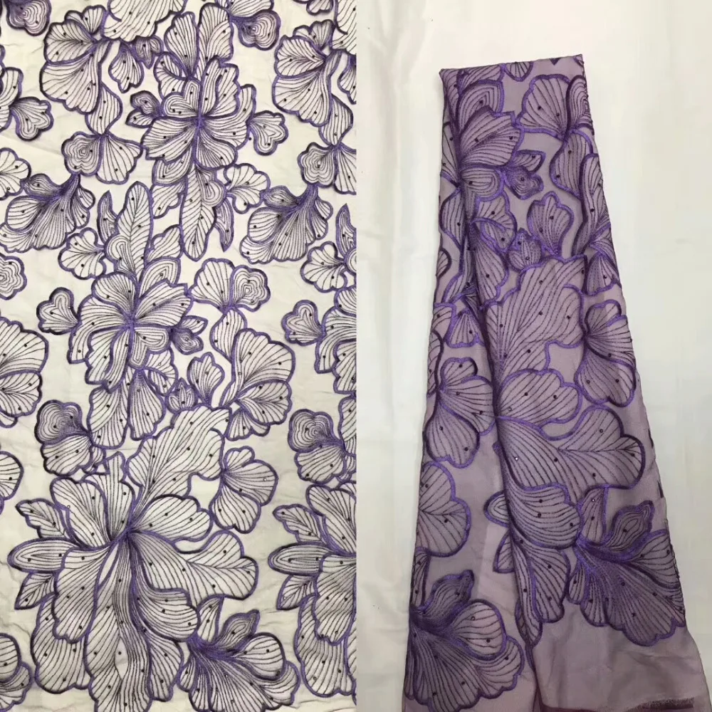 Африканский тюль Кружево Ткань 2017 французский высокое качество с Камни в