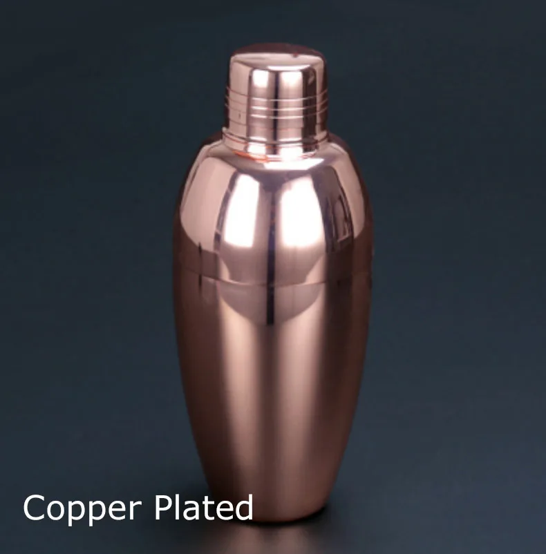 500 мл 3 штуки винтажный шейкер барные инструменты - Цвет: Copper Plated