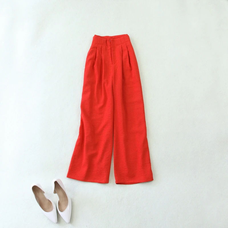 Women's 2019 summer new large size thin section short suit 9 points wide leg pants female temperament fashion two-piece set | Женская