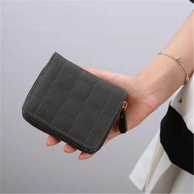 Assez sac Fashion zipper purse Korean version of the cute solid color short change female simple clutch bagCD5038/j | Багаж и сумки