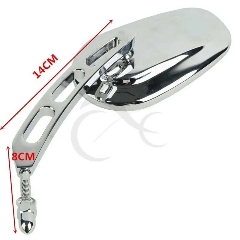 Мотоциклетные универсальные боковые зеркала заднего вида 8 мм для Harley Road King Touring