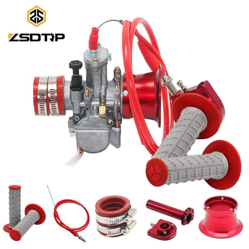 Модифицированный карбюратор ZSDTRP PWK для мотоцикла 21 24 26 28 30 32 34 мм с рукоятками