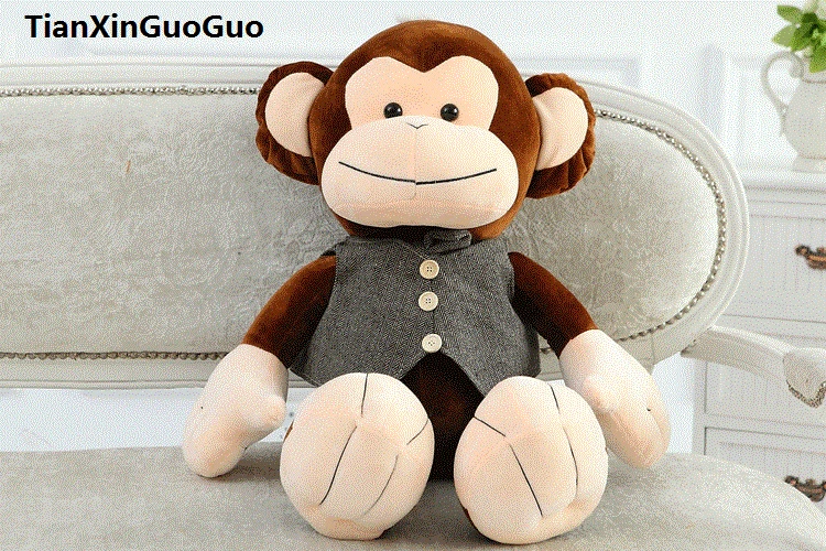 Коричневая плюшевая игрушка в виде обезьяны примерно 55 см|birthday gift|monkey plush toyplush toys |