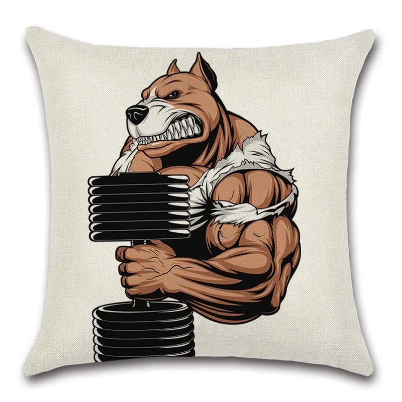 Мышечные собаки сильные спортивные животные Мультяшные украшения домашний