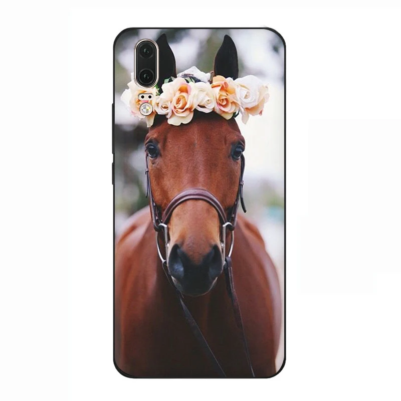 B7 horse soft silicone phone cover for Huawei P8 P9 Lite Mini P10 P20 P30 Lite Pro P Smart Z Plus - Цвет: B7