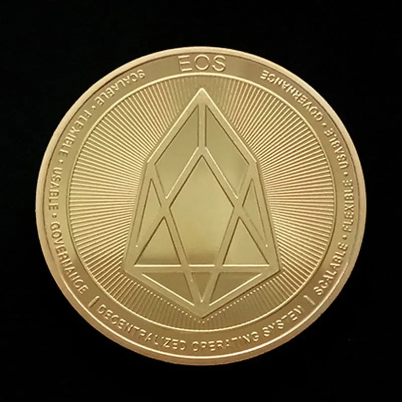 EOS невалютная памятная монета золото/серебро Цвет виртуальная валюта Btc