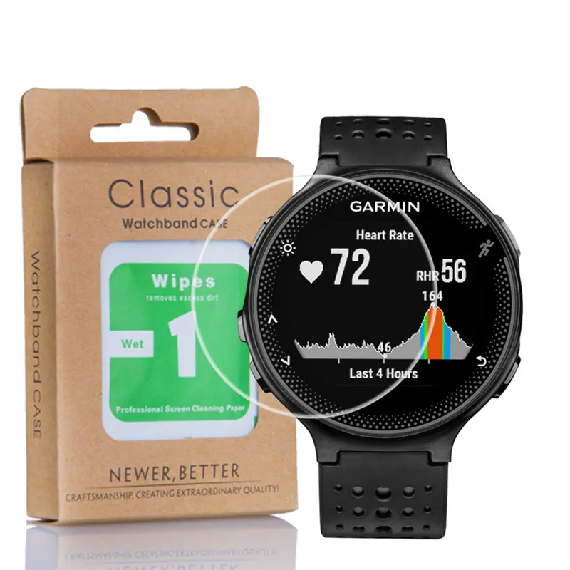 Qosea 10 шт. закаленное стекло Защита экрана для Garmin Forerunner 235 9H Ультрапрозрачная