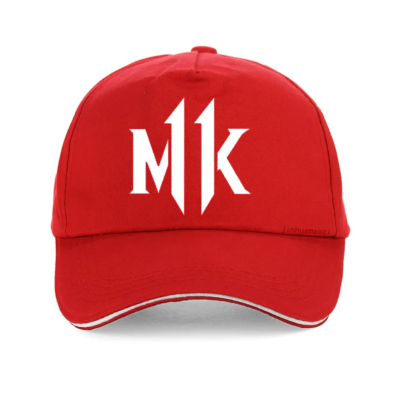 Новая модная Повседневная Бейсболка Mortal Kombat 11 с принтом популярной файтинговой игры Mortal Kombat 11 бейсболка s для мужчин и женщин Snapback hat - Цвет: Красный