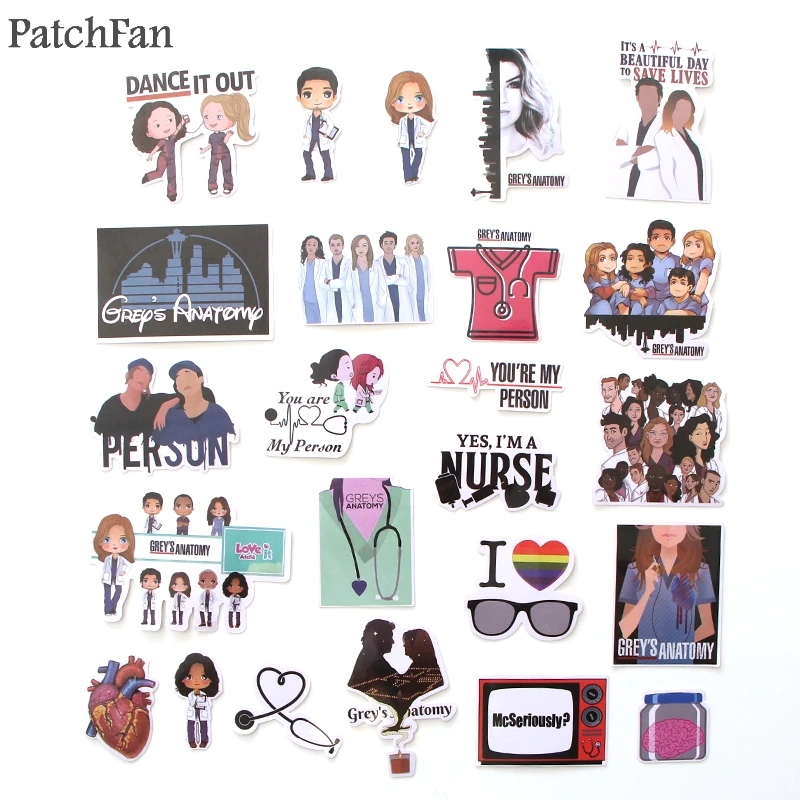 Patchfan 23 шт. серый Анатомия 90s винтажные Переводные картинки Скрапбукинг детская игрушка для DIY телефона ноутбука мотоцикла водонепроницаемые наклейки A1718