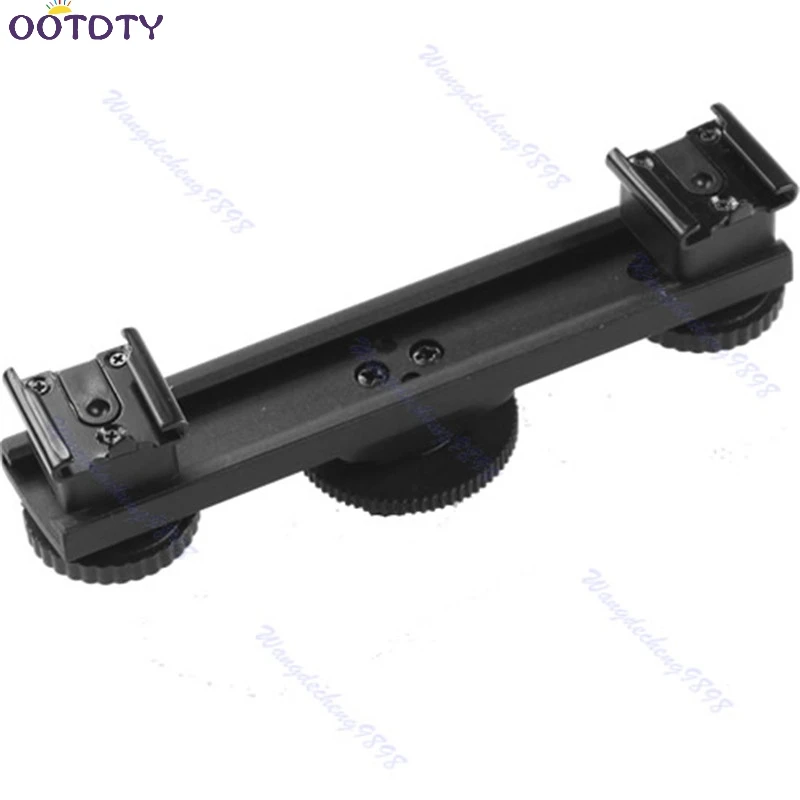 

12cm Shoe Extension Bar Dual Mount Bracket Flash DV Camera LED Light SLR Hot Sale