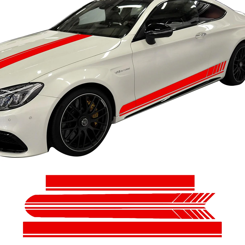 Виниловая наклейка для автомобиля Mercedes Benz C63 amg Coupe GT W205 W204 C43|Наклейки на