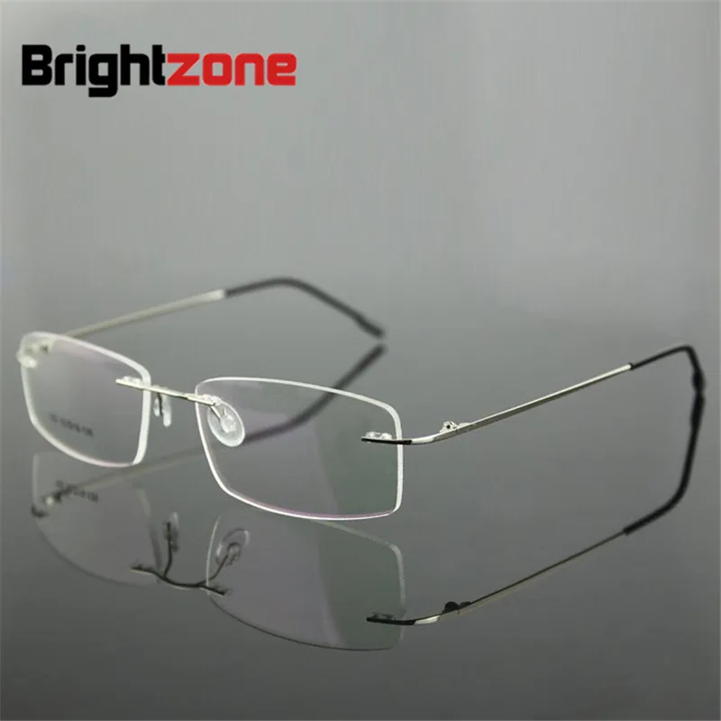 6 рамки Цвета Hingless с эффектом памяти Титан металлическая складная рукоятка очки