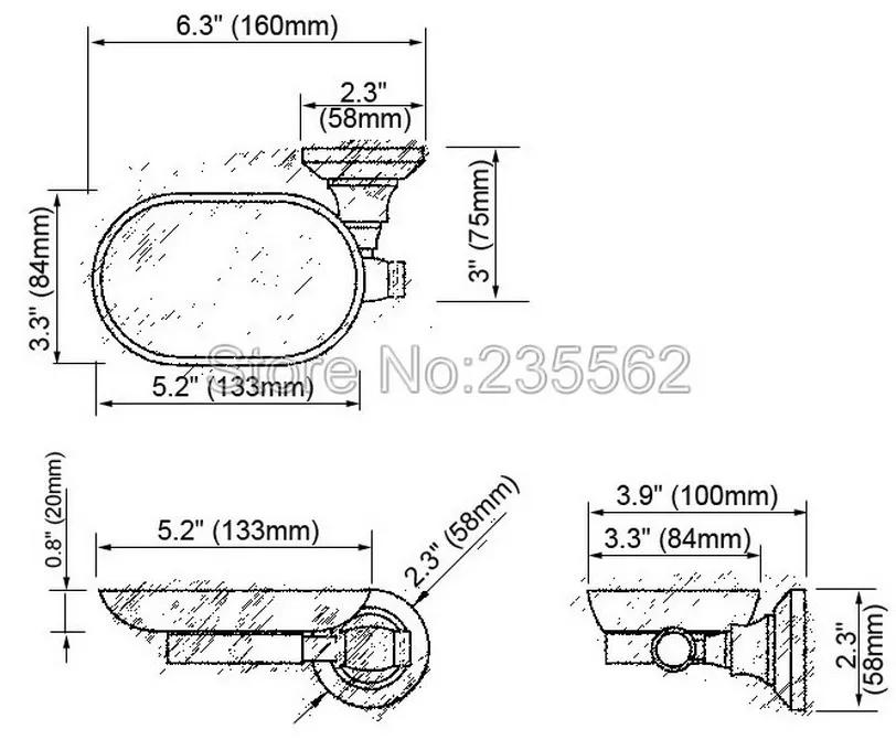 Золотой Латунный аксессуар для ванной комнаты настенный держатель мыльницы