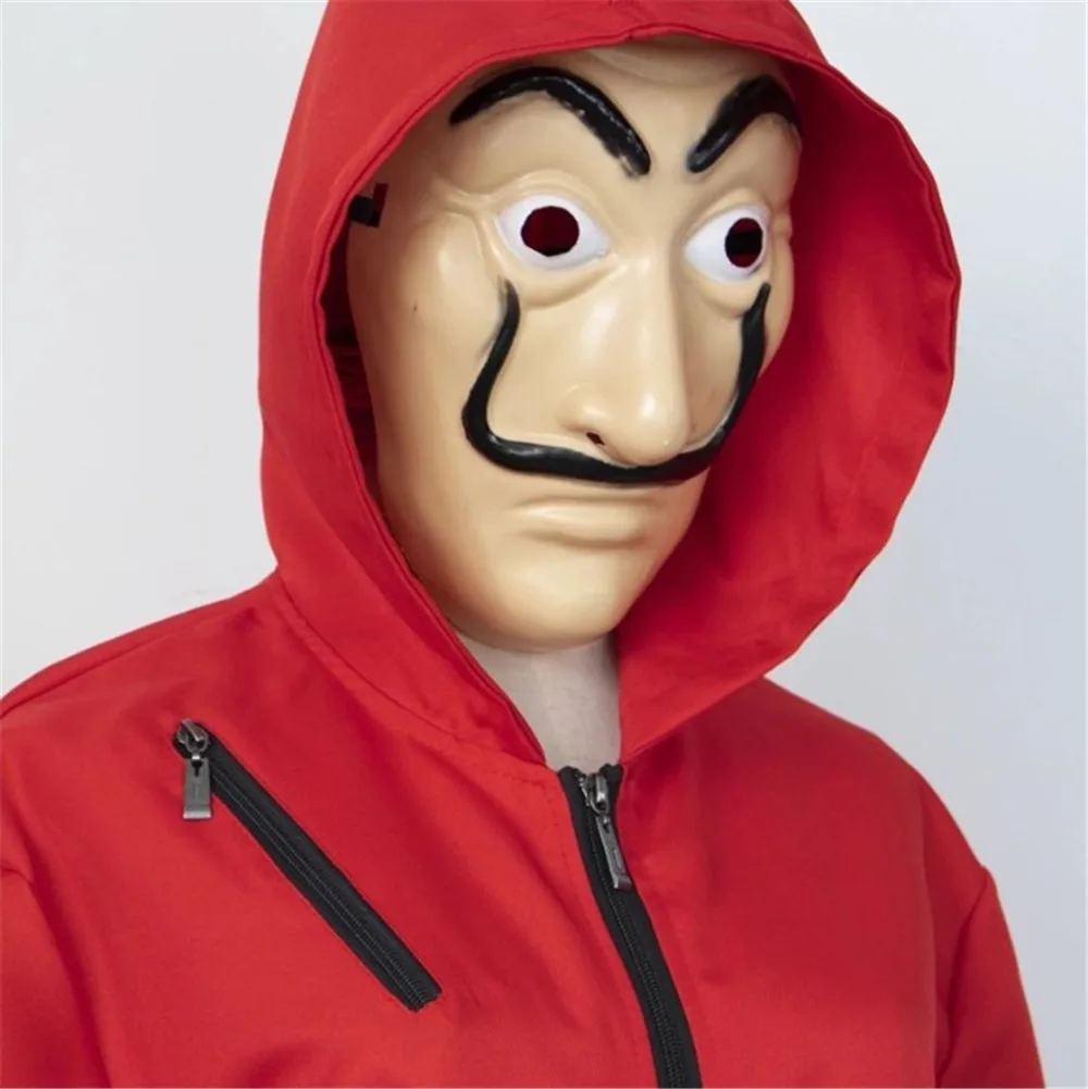 Salvador Dali Movie Costume Money Heist The House of Paper La Casa De Papel Cosplay Halloween Party Costumes with Face Mask |