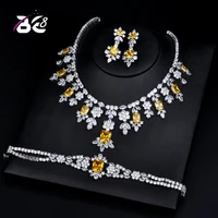 be 8 luxury bridal wedding jewelry sets aaa cz classic design women 3pc set engagement ceremony and anniversary bijoux femmes129