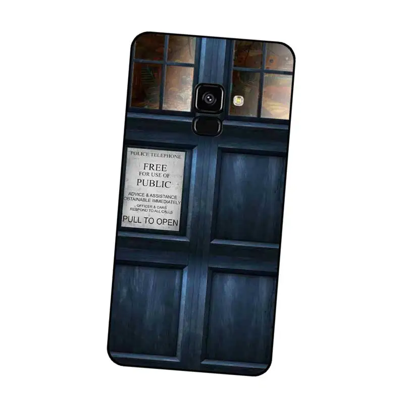 N430 Tardis Doctor Who Black Silicone Case Cover For Samsung Galaxy J2 J3 J4 J5 J6 J7 J8 Pro Plus Prime 2018 2017 |