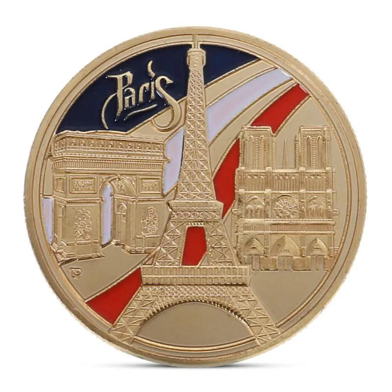 Commemorative Coin Paris Tower Building Collection Arts Gifts BTC Bitcoin Alloy | Спорт и развлечения