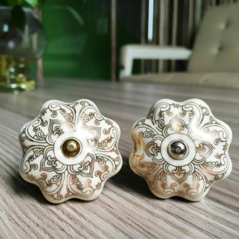 Керамическая Европейская ручка с одним отверстием в виде тыквы для выдвижного