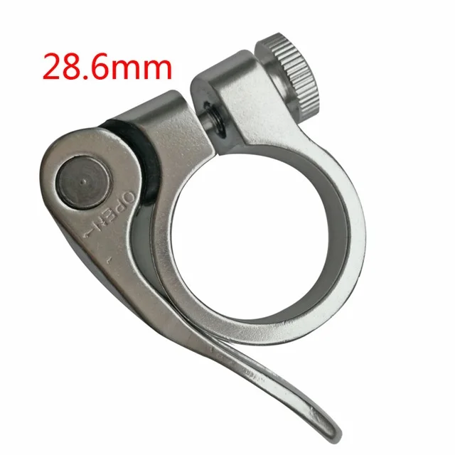 Дорожный MTB KC89 28,6/31,8/34,9 мм подседельный хомут для горного велосипеда быстросъемное сиденье подседельный хомут s велосипедный хомут - Цвет: 28.6mm Silver