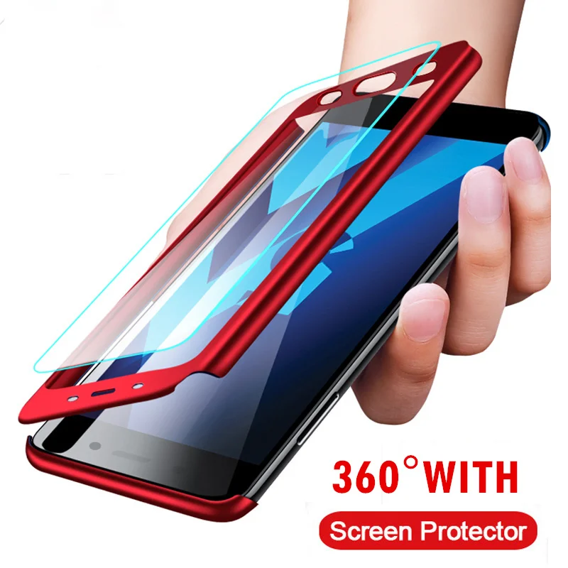 Ударопрочный чехол на 360 градусов для Samsung Galaxy A7 A9 A6 A8 2018 J4 J6 Plus A3 A5 J3 J5 J7 2017 из