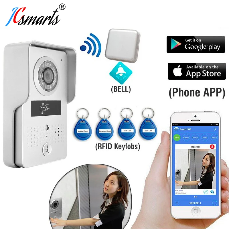ACTOP wifi603 WiFi видео-телефон двери камера беспроводной дверной звонок interfone с RFID кард-ридером для доступа к двери безопасности