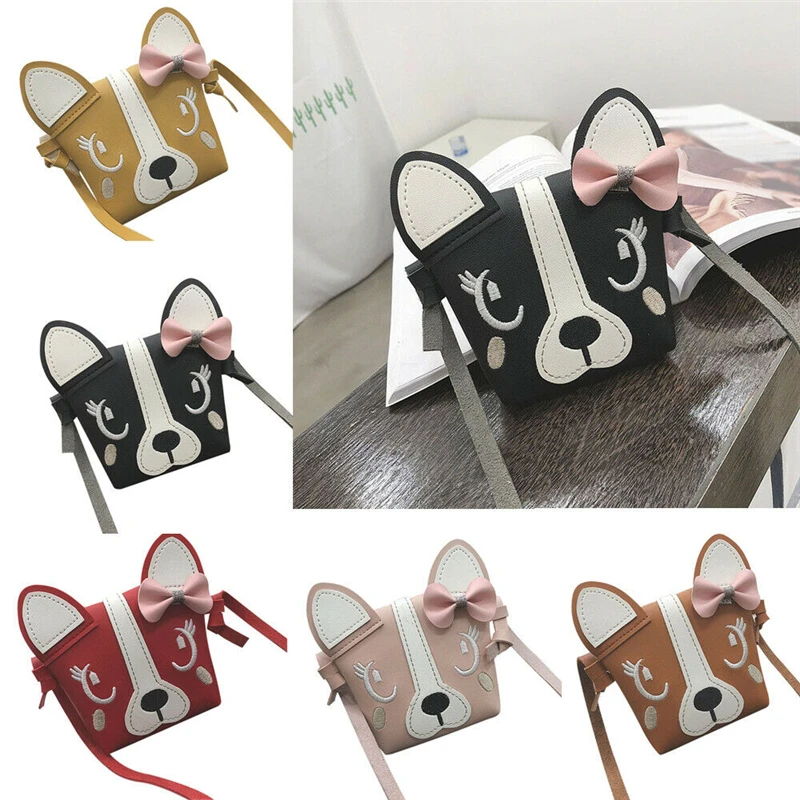 

Fashion Kids Girl Mini Cute Bowknot Puppy 5 Color Crossbody Bag Handbag Child Shoulder Bag