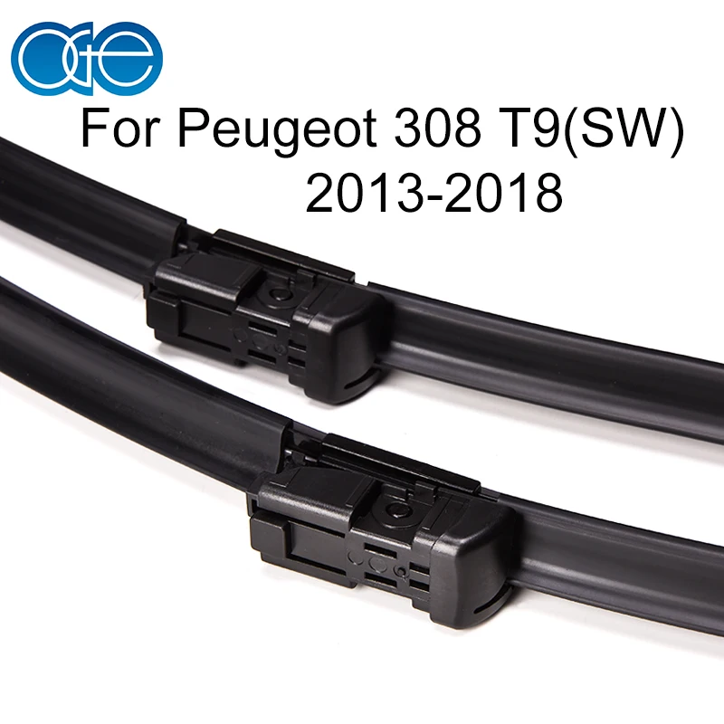 НГЕ передние и задние щетки стеклоочистителя для peugeot 308 2007- лобовое стекло натуральный каучук авто аксессуары Высокое качество - Цвет: T9(SW) 2013-2018