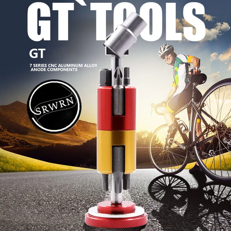 SRWRN Невидимый инструмент для велосипеда портативный многофункциональный
