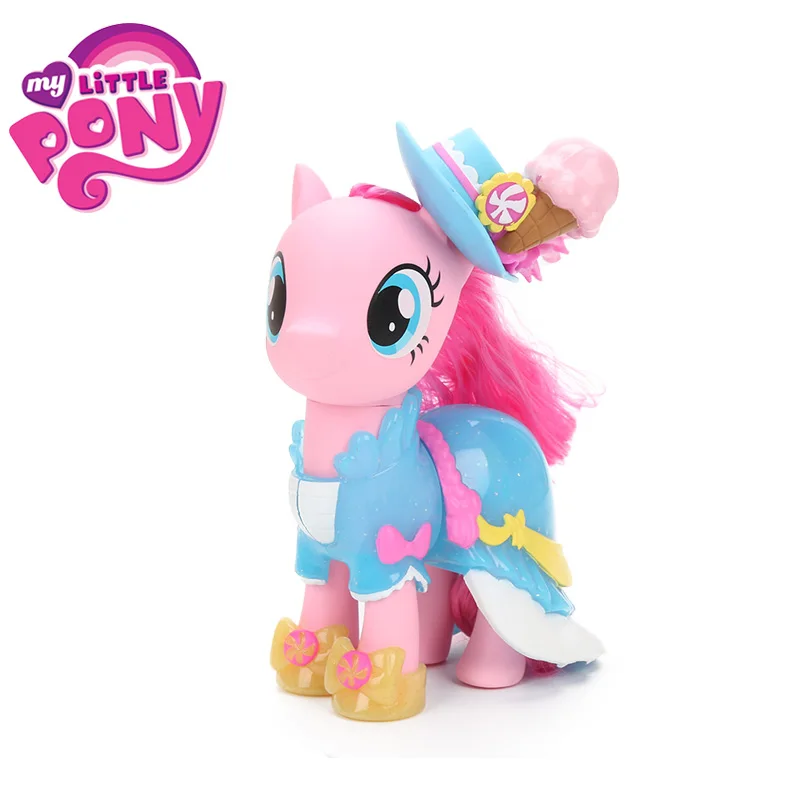 15cm My Little Pony Toys Snap-On Fashion Pinkie Pie Twilight Sparkle PVC Action Figure Cottage Playset Collectible Model Dolls - купить по