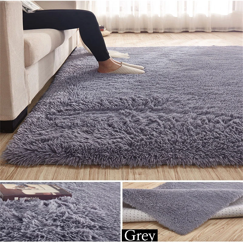 AOVOLL 150x200 см из бархатной ткани длинные шерстяные ковры для гостиной комнаты; декор для чистки ковров, для дома красный винный зеленый 16 цветов