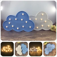 11 led white cloud letter light for christmas decoration kids gift light up 3d marquee night lamp battery operated