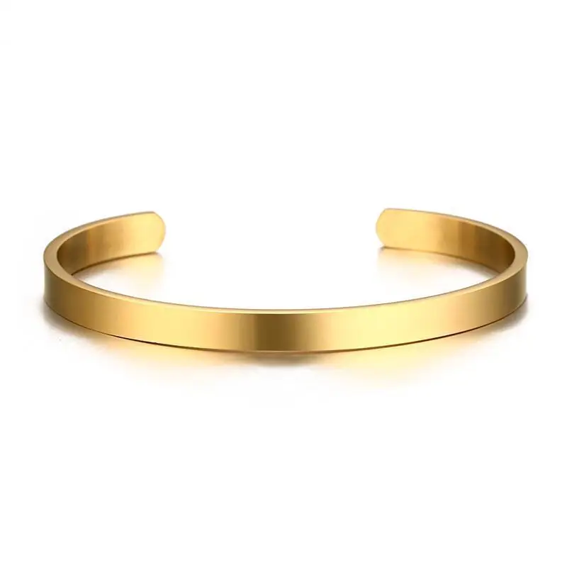 Gold Color Vnox,, широта, gps, информация, манжеты, браслеты, Полированная зеркальная нержавеющая сталь, Bilezik Pulseira Dia 2,55" - Окраска металла: Gold Color